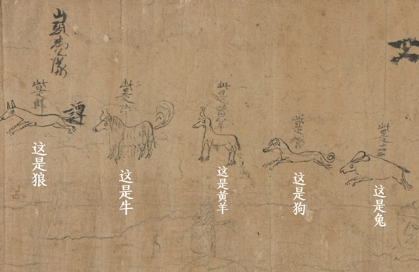敦煌出土一千年前小朋友写的字