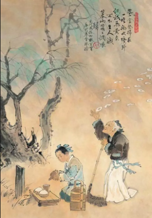 唐代书画里的清明节扫墓祭祖思先人