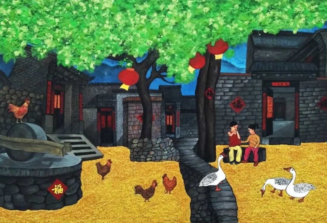 多彩邢襄 | 太行岩彩之杨科老师画作欣赏及创作心得